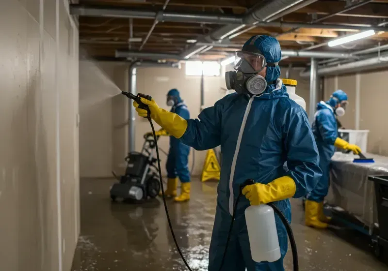 Basement Sanitization and Antimicrobial Treatment process in Wrightsville, AR